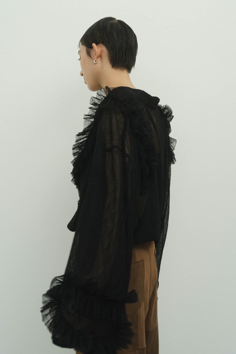 tulle design blouse