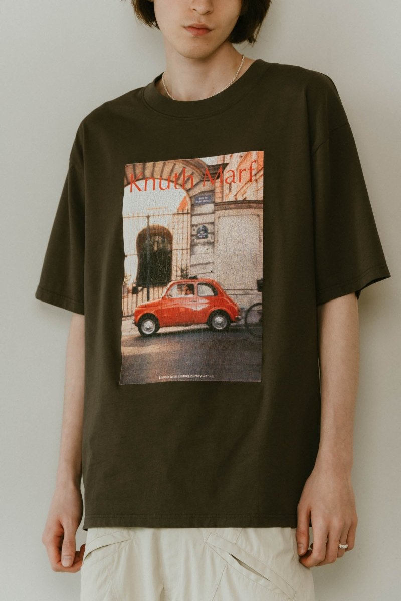 vintage print T shirt(unisex)