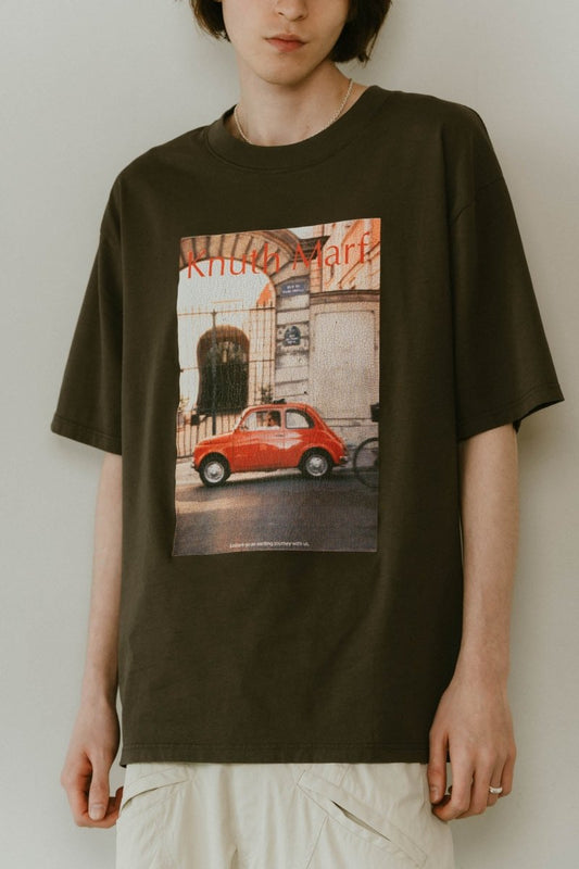 vintage print T shirt(unisex)