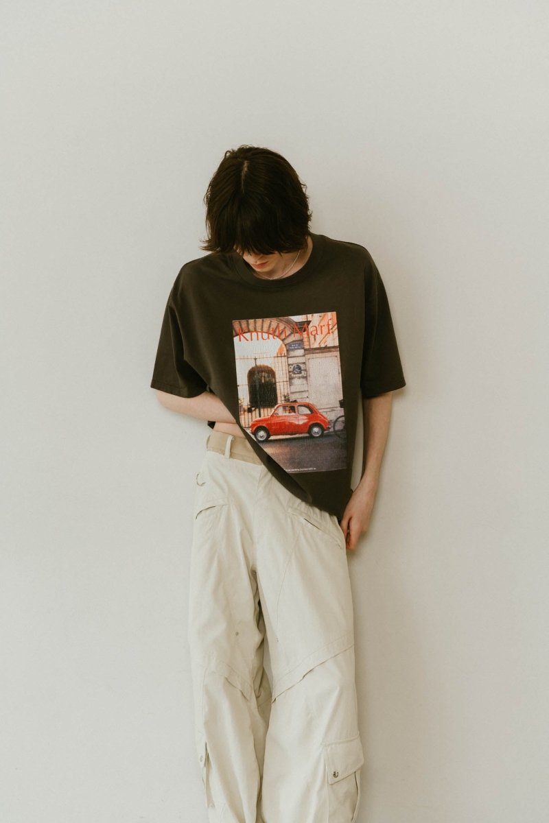 vintage print T shirt(unisex)