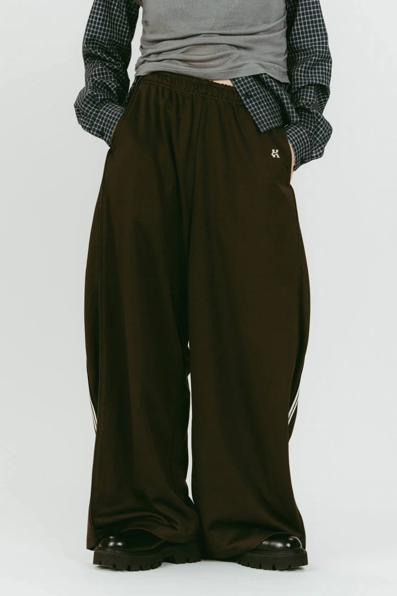 zip-up track pants(unisex)