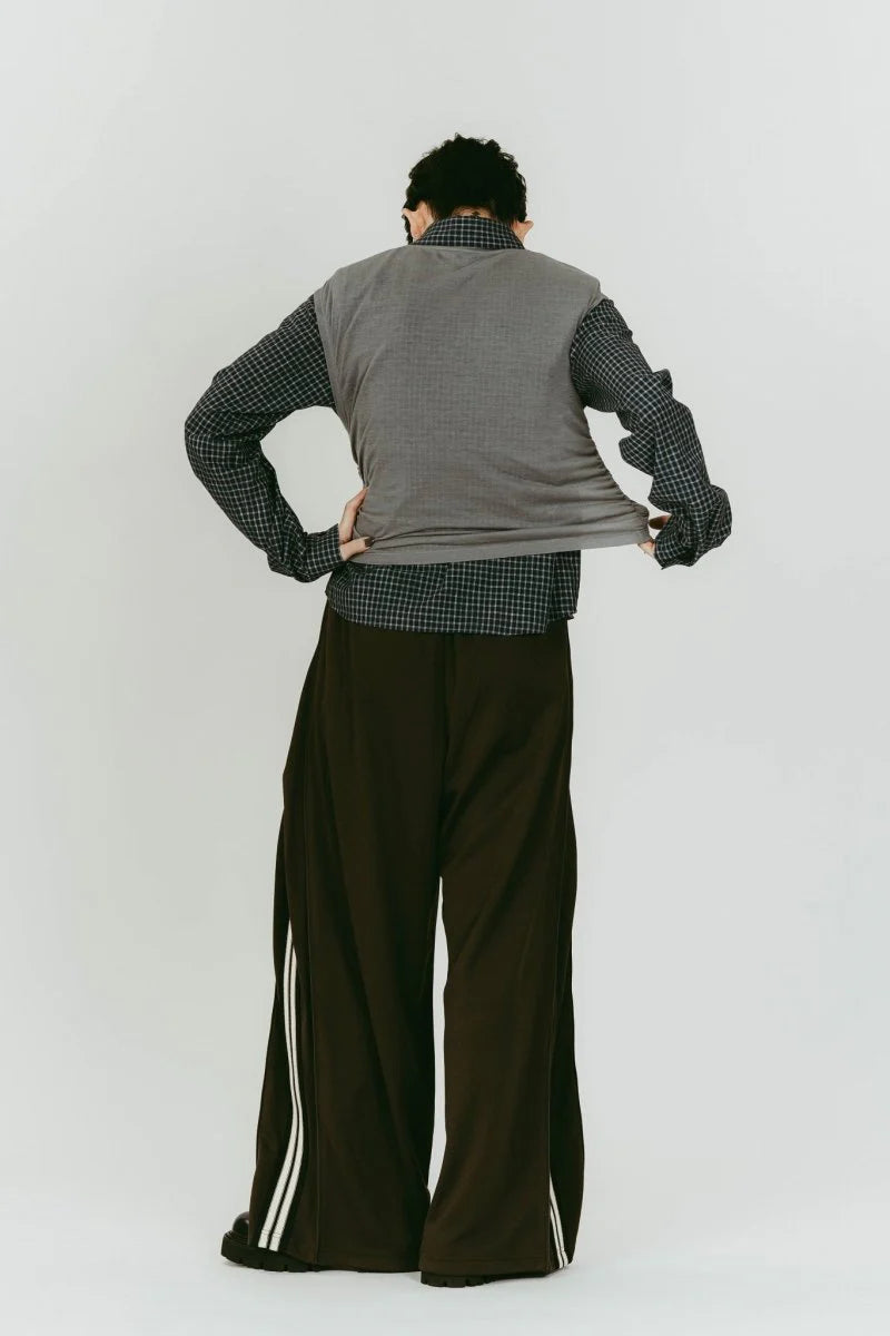 zip-up track pants(unisex)