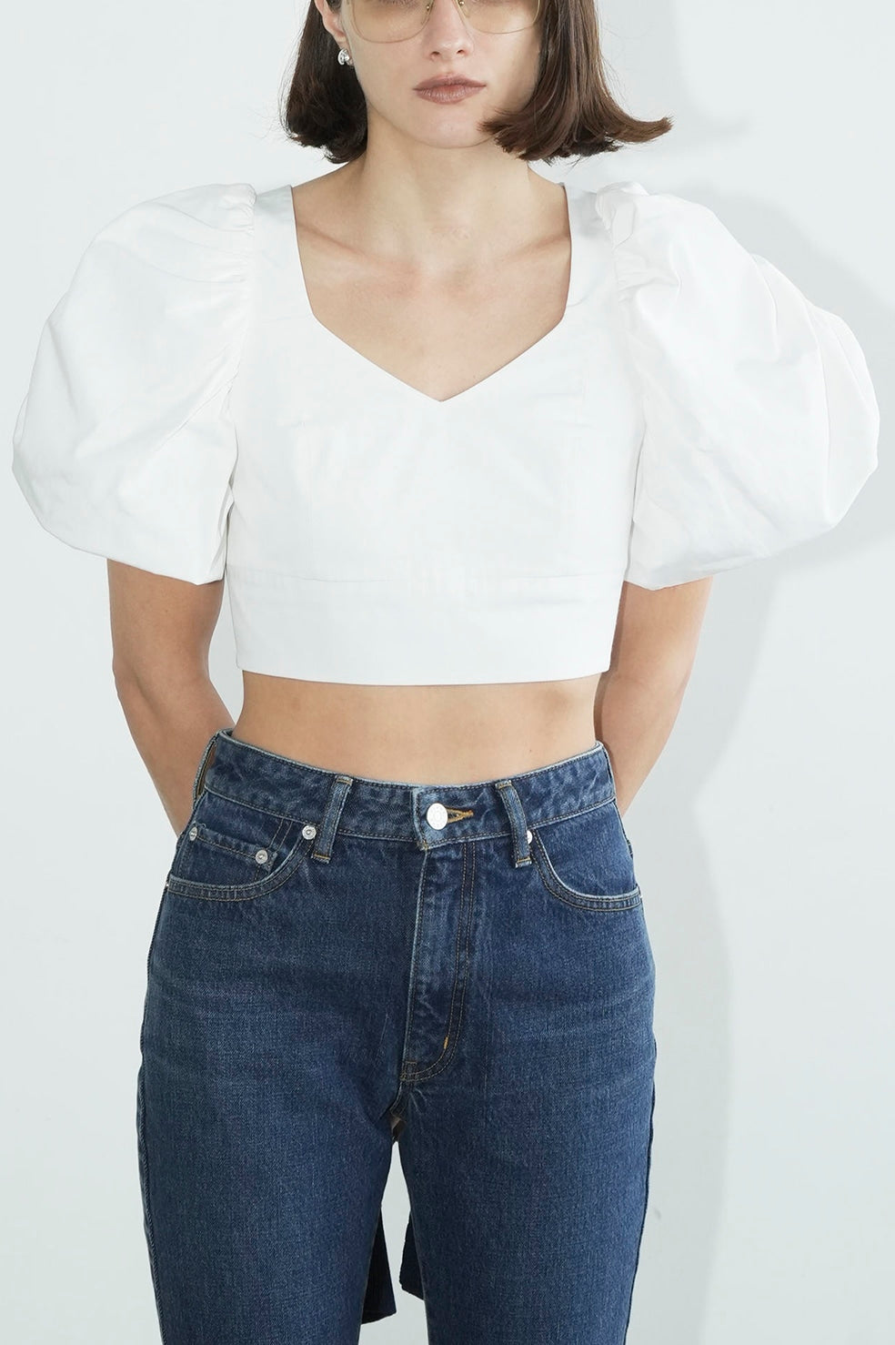 volume puff short tops