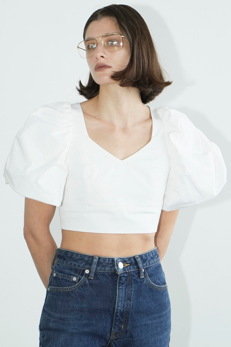 volume puff short tops